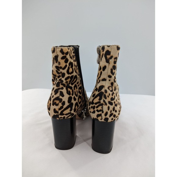 Halogen Boot Leopard Print Block Heel Bootie 6M NEW - Picture 9 of 10